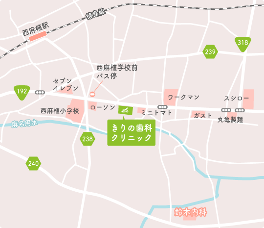 当院へのアクセスマップ