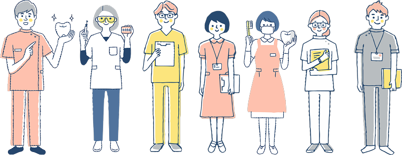 スタッフのイラスト